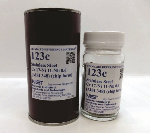 SRM 123c 不銹鋼，Cr-Ni-Nb(AISI 348)標準品