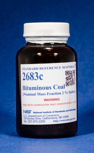 SRM 2683c  煙煤標準品(標稱質(zhì)量分數(shù)2%硫)